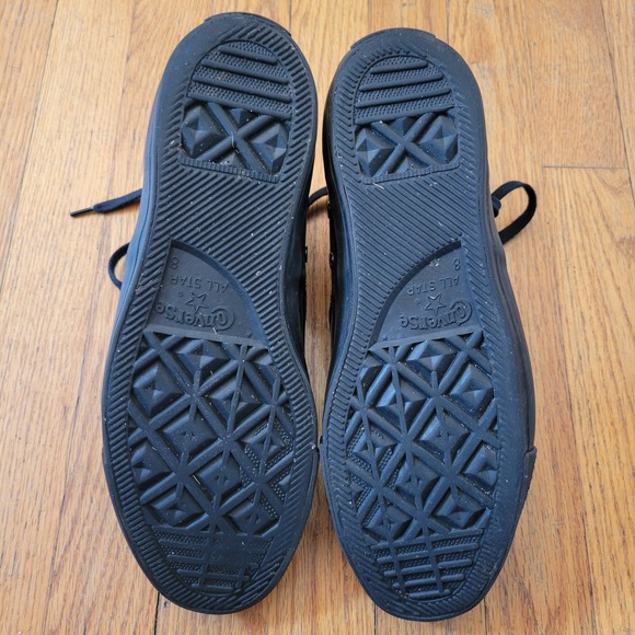 Converse Chuck Taylor All Star Outsider Black Leather Moc Toe Boots 10W 8M - Picture 7 of 8